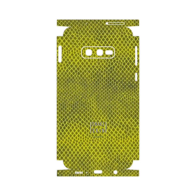 برچسب پوششی ماهوت مدل Yellow Snake Skin-FullSkin مناسب برای گوشی موبایل سامسونگ Galaxy S10e