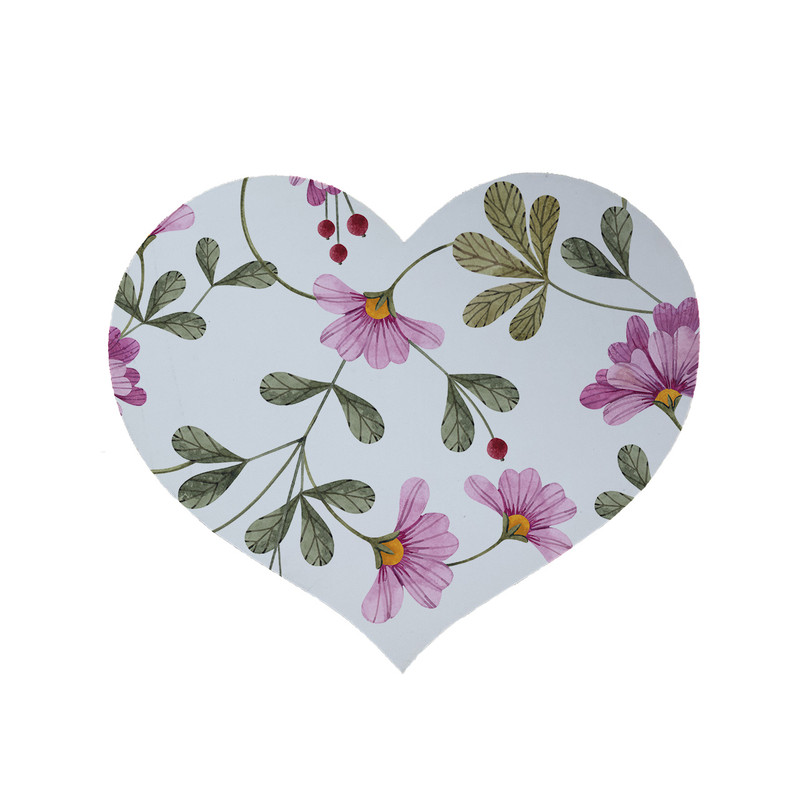 پادری مدل قلب طرح گل کد 5915 سایز 90x90 سانتی متر 