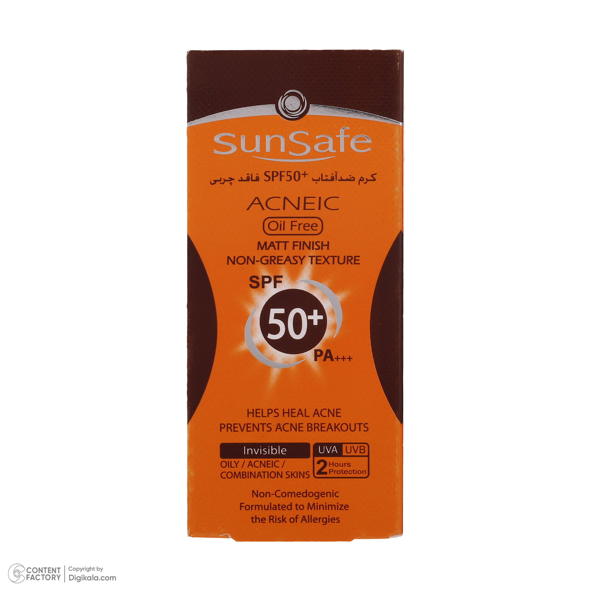 کرم ضد آفتاب بدون رنگ سان سیف مدل SPF50 محافظ UVA ،UVB و +++PA، ضد جوش و آکنه، مناسب پوستهای آکنهای و چرب حجم 50 میلیلیتر کرم ضد آفتاب بدون رنگ سان سیف مدل SPF50 محافظ UVA ،UVB و +++PA، ضد جوش و آکنه، مناسب پوستهای آکنهای و چرب حجم 50 میلیلیتر