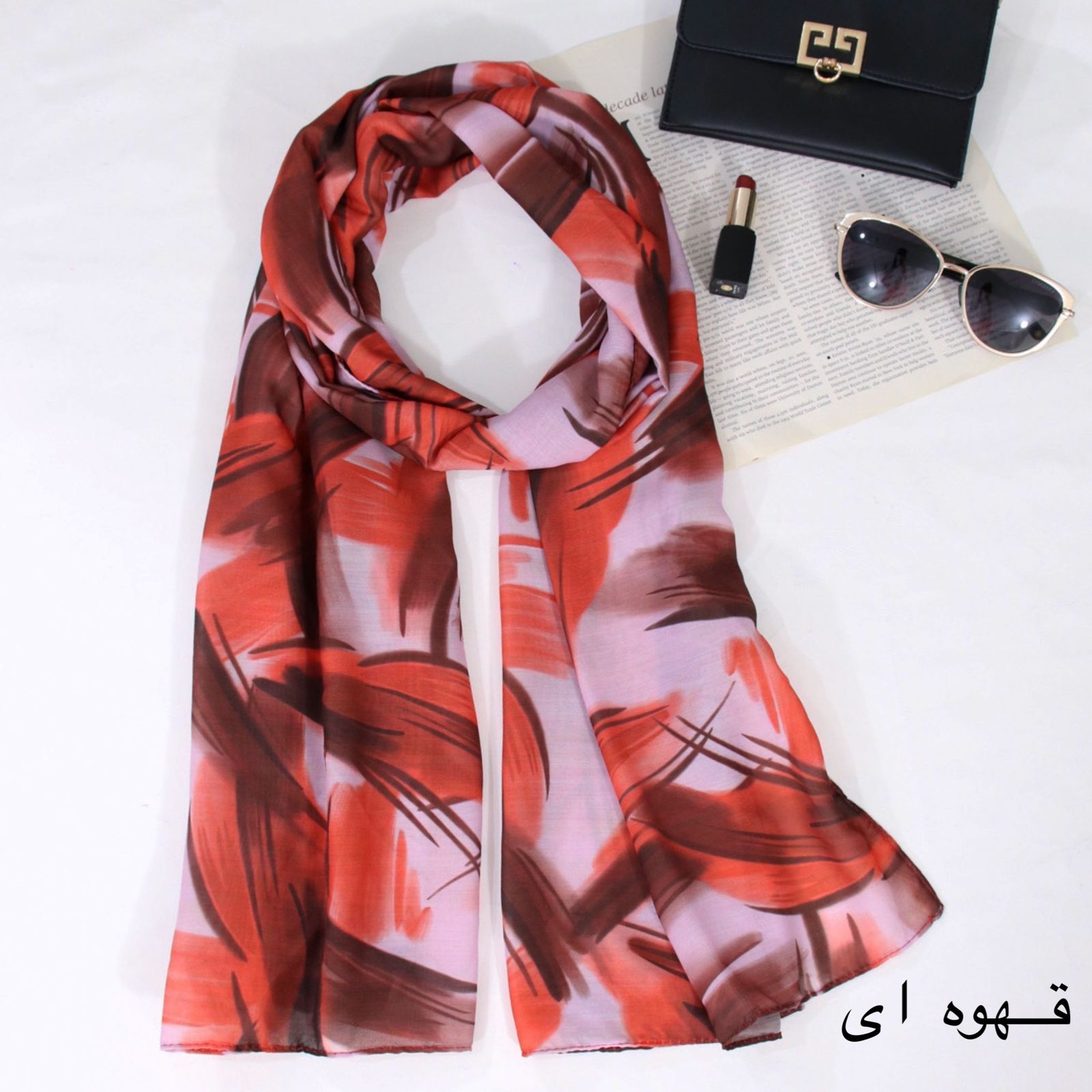 شال زنانه آنالیا مدل نخی کلاسیک ابروبادی کد a-2544-2 -  - 16