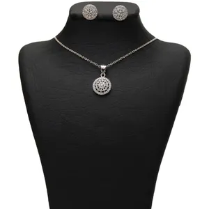نیم ست نقره شهر جواهر مدل SJS-SE004