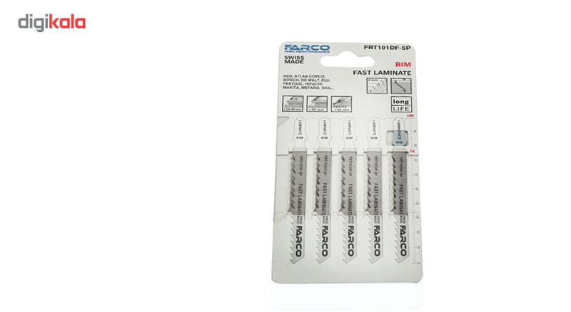 تیغ اره عمودبر فارکو مدل MDF-FRT101DF-5P بسته 5 عددی لمینت(MDF روکش دار)