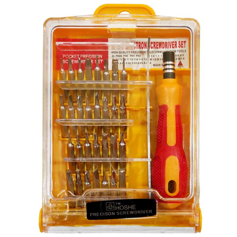پیچ گوشتی موبایلی هوش مدل JK-6032D بسته 32 عددی