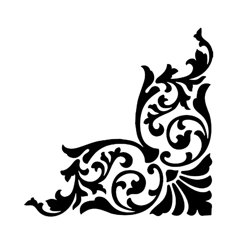 شابلون باتیس آرت طرح حاشیه کد 50-426