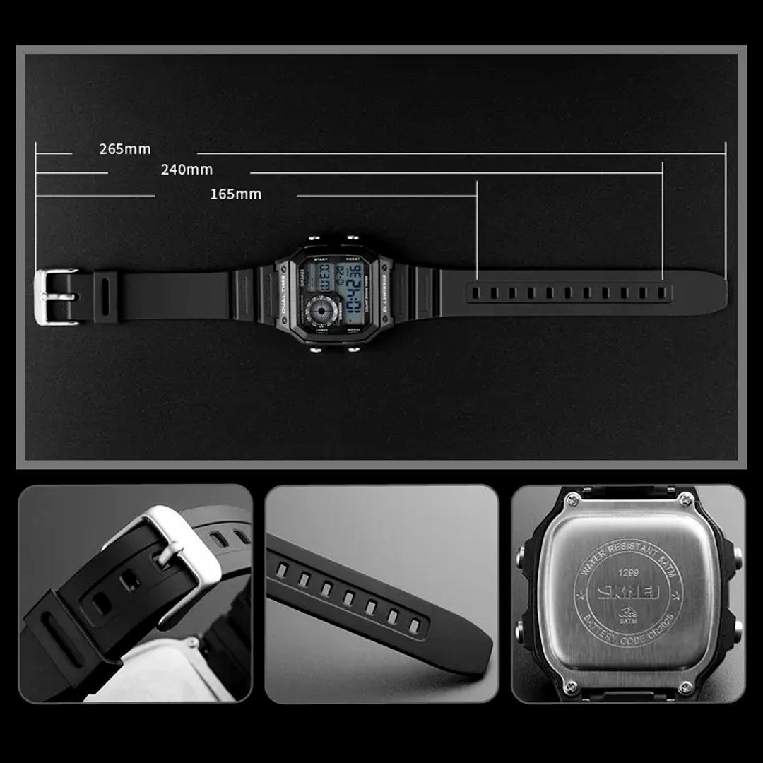 ساعت مچی دیجیتال اسکمی مدل S-1299-BLC -  - 5