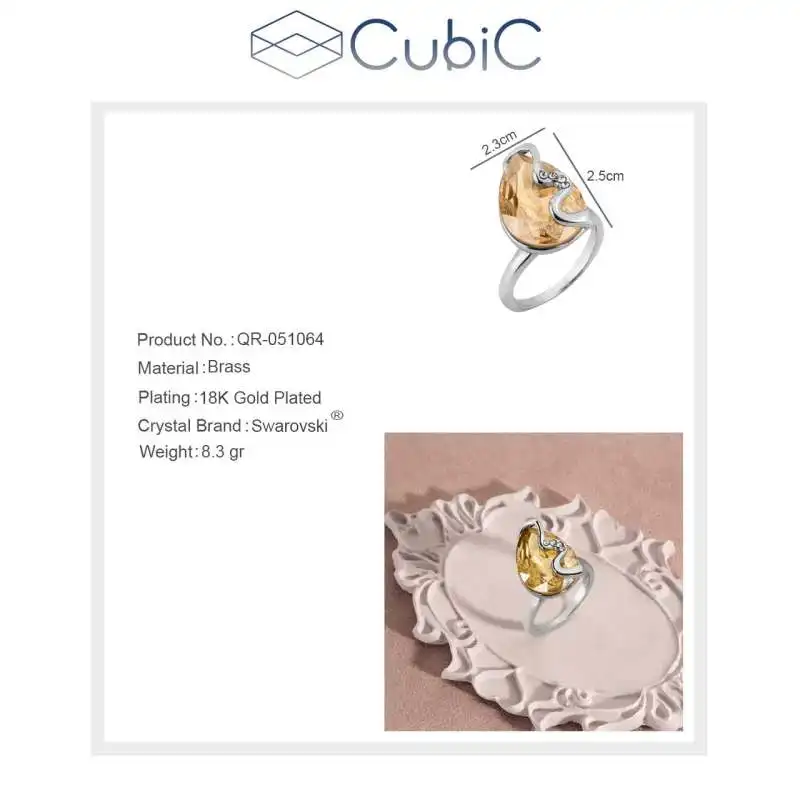 انگشتر زنانه کوبیک مدل  QE-051065