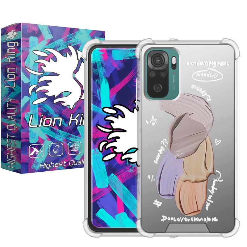  کاور لاین کینگ مدل آینه ایی نشکن طرح گواش مناسب برای گوشی موبایل شیائومی Redmi Note10/10S