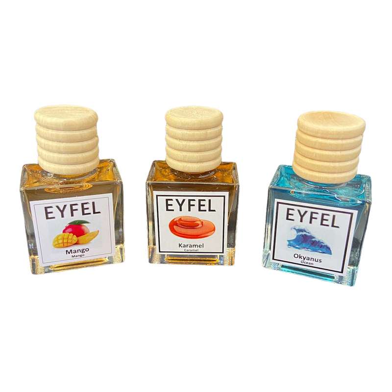 خوشبوکننده هوا خودرو ایفل  کد Ocean-Mango-Caramel بسته 3 عددی