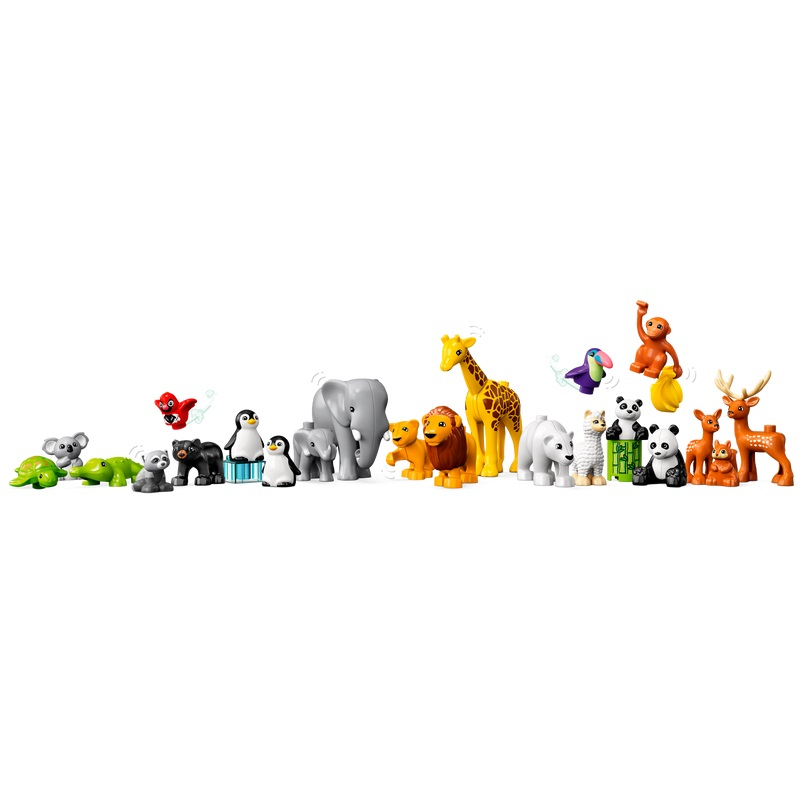 لگو 142 قطعه سری Duplo مدل Wild Animals of the World کد 10975 لگو 142 قطعه سری Duplo مدل Wild Animals of the World کد 10975