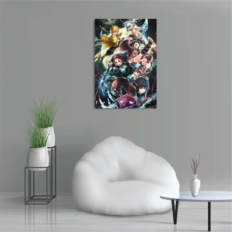 تابلو شاسی طرح انیمه شیطان کش Demon Slayer مدل M0578