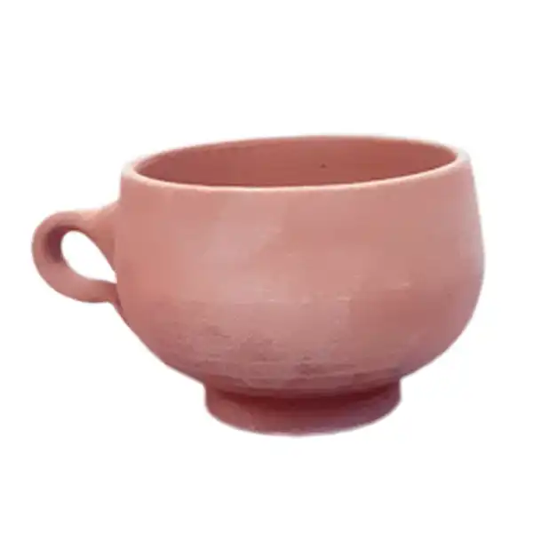 فنجان سفالی خام مدل خپل 56