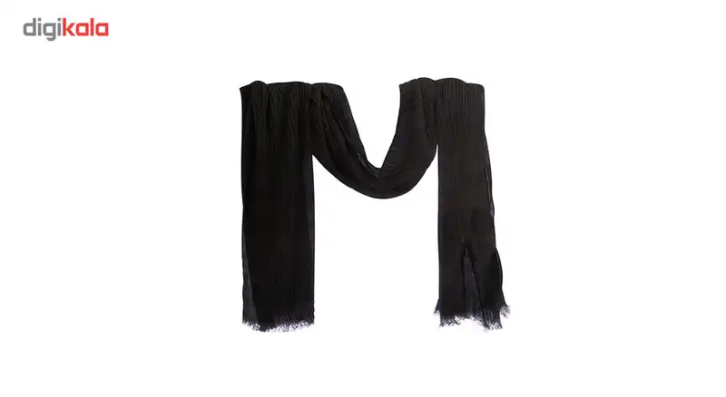 شال زنانه مدل  پلیسه ای 1BLK
