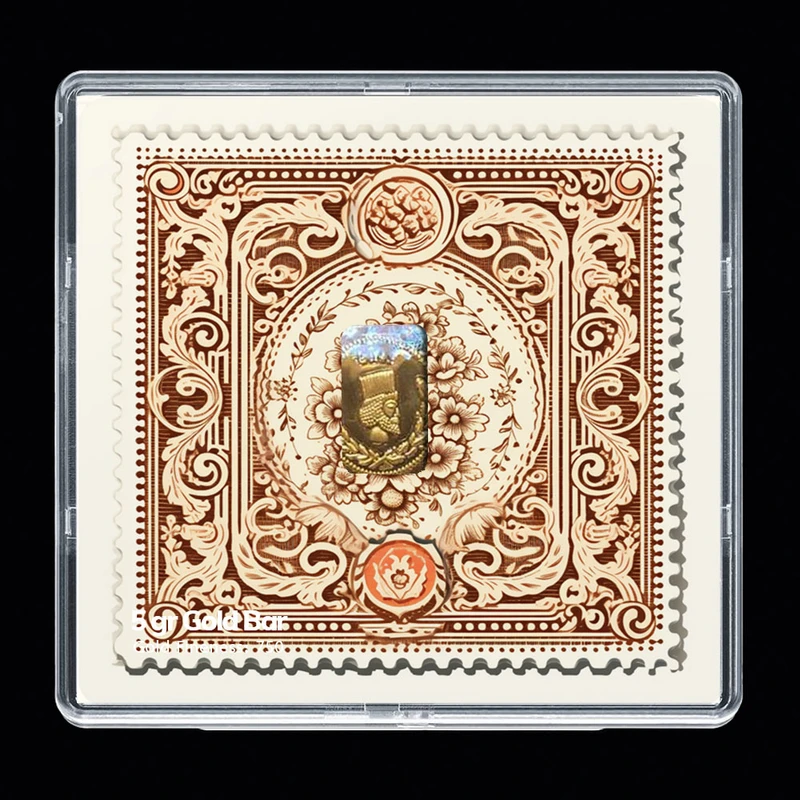 سکه گرمی طلا 18 عیار مدوپد مدل تمبر کد SG-10194 