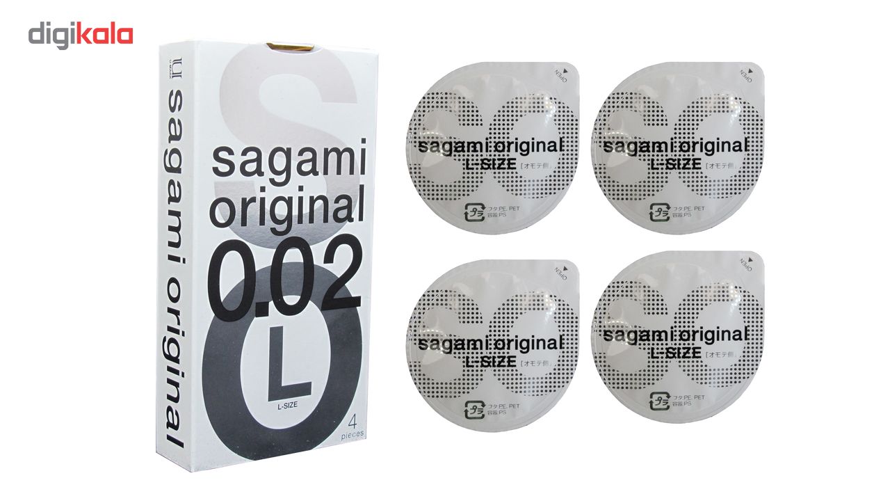 کاندوم بسیار نازک ساگامی مدل Large بسته 4 عددی -  - 3