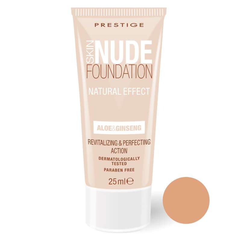 کرم پودر پرستیژ مدل SKIN NU-DE شماره FSN-04 حجم 25 میلی لیتر کرم پودر پرستیژ مدل SKIN NU-DE شماره FSN-04 حجم 25 میلی لیتر