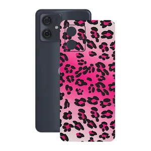 Remax cover sticker Leth model Leopard pattern design suitable for Motorola Moto G54 mobile phone