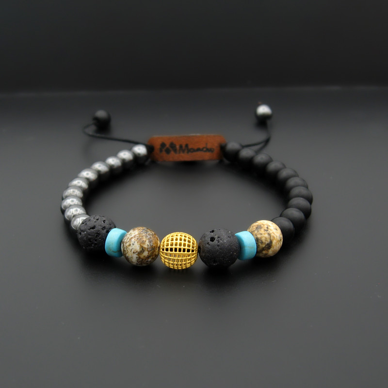 دستبند طلا 18عیار مردانه مانچو مدل bfg226