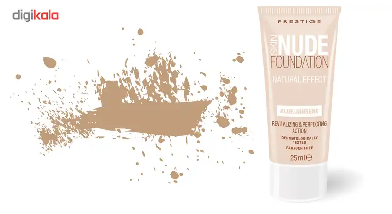 کرم پودر پرستیژ مدل SKIN NU-DE شماره FSN-05 حجم 25 میلی لیتر