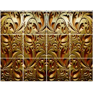 تایل سقفی طرح منبت کد 1033-12 سایز 60x60 سانتی متر مجموعه 12 عددی