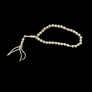 تسبیح نقره مدل گلوله ای کد 8589