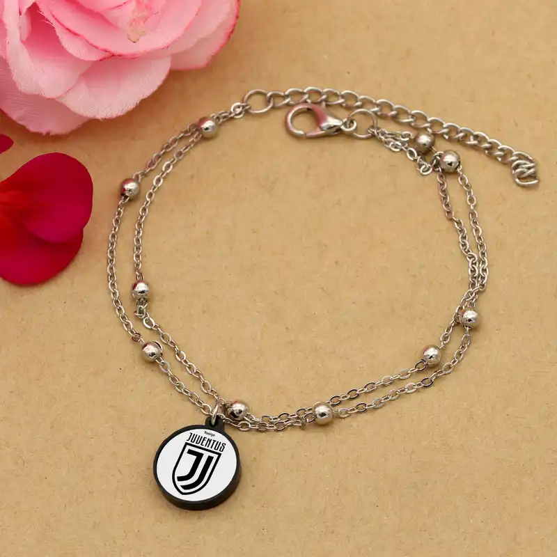 پابند زنانه ناکسیگو مدل شب تاب طرح یوونتوس کد LB7401