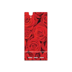 MAHOOT Red-Flower Cover Sticker for Sony Xperia T2 Ultra
