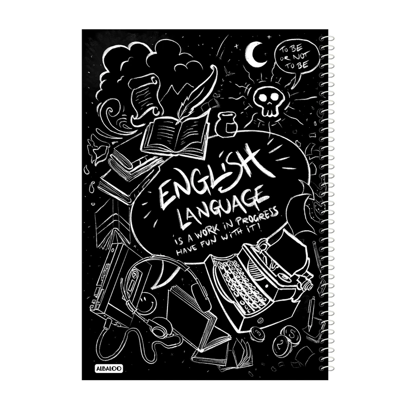  دفتر زبان 50 برگ آلبالو کد 2308