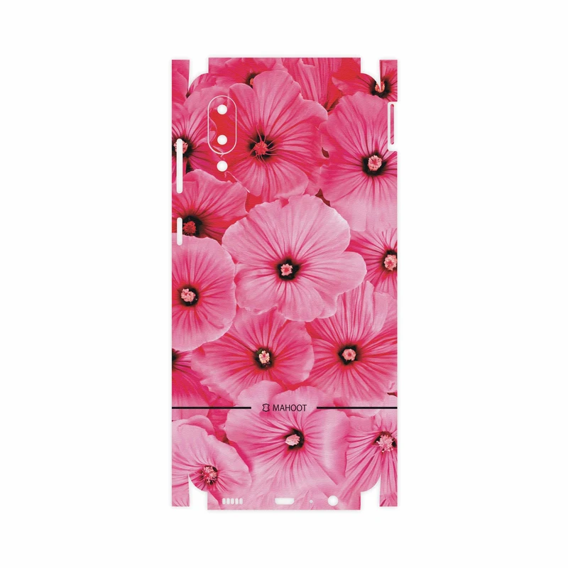 برچسب پوششی ماهوت مدل Pink-Flower-FullSkin مناسب برای گوشی موبایل سامسونگ Galaxy M02