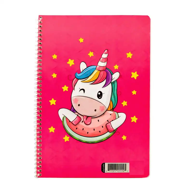 دفتر نقاشی 50 برگ مدل یونی کورن بسته 3 عددی