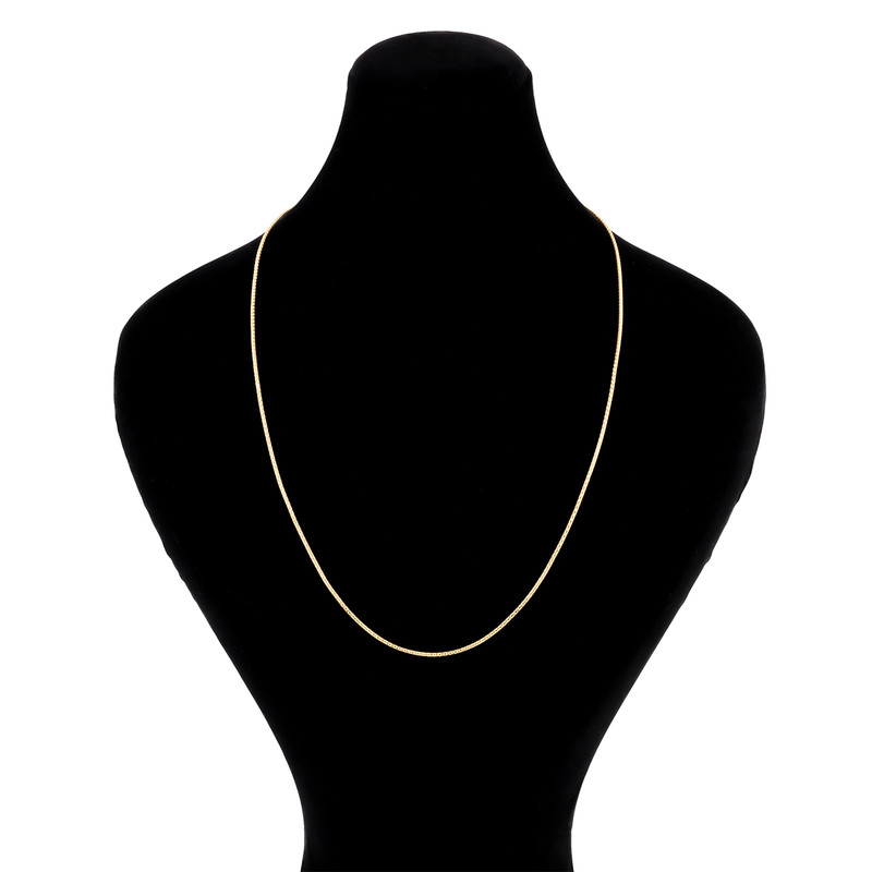 زنجیرطلا 18 عیار مدل زرد ساده