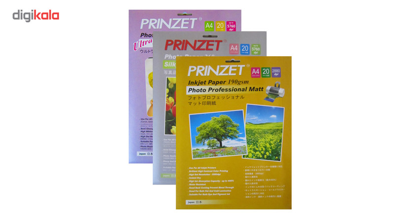 کاغذ عکس گلاسه سونوفکس مدل Standard Glossy 150GSM سایز A4 بسته 50 عددی