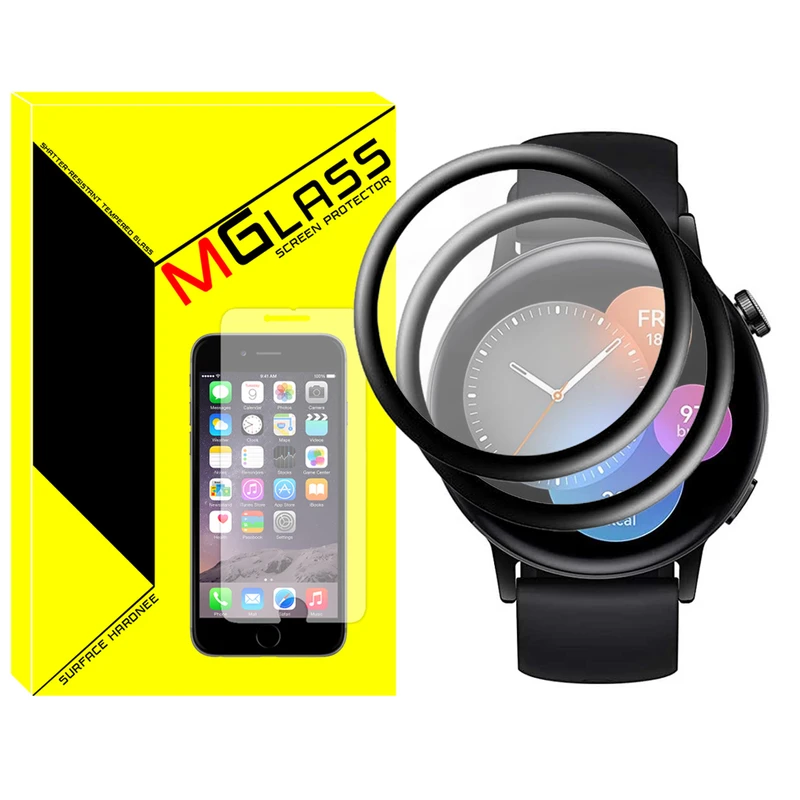 محافظ صفحه نمایش نانو ام‌گلس مدل NMG مناسب برای ساعت هوشمند هوآوی Watch GT3 42mm بسته دو عددی