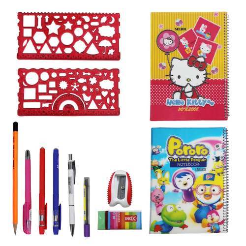 پک 12 عددی لوازم تحریر کد 1012