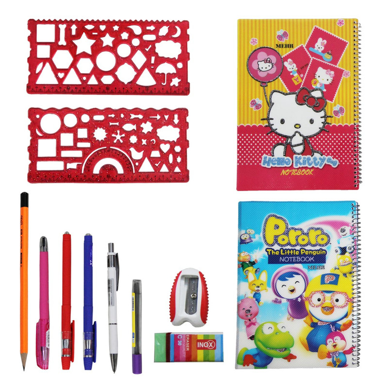 پک 12 عددی لوازم تحریر کد 1012