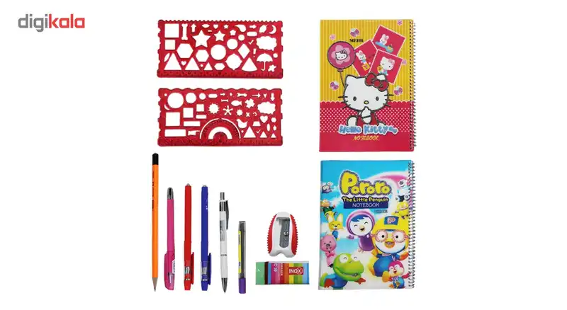 پک 12 عددی لوازم تحریر کد 1012