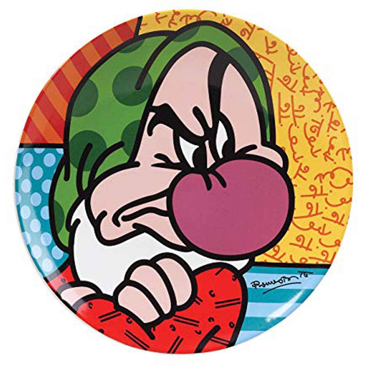بشقاب دکوری بریتو مدل Grumpy