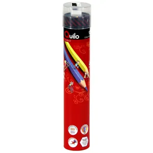 مداد رنگی 12 رنگ استوانه‌ای کوییلو کد 634009