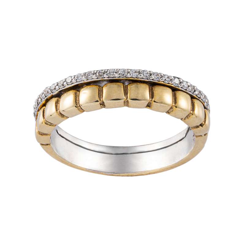 انگشتر طلا 18 عیار زنانه جواهری سون مدل 0115