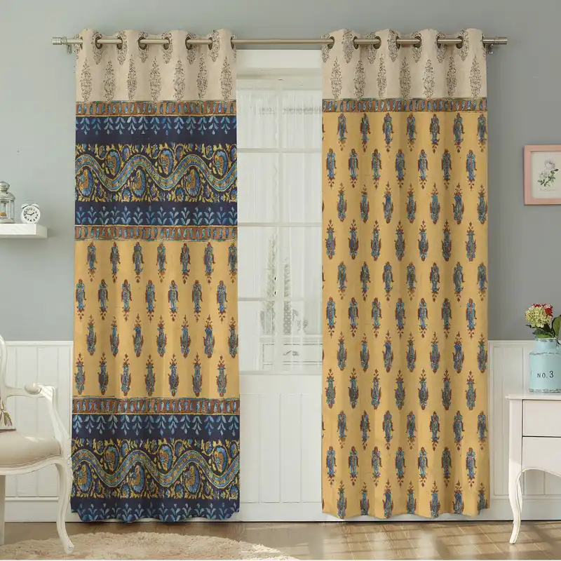 پرده نیروانا طرح مدرن  مدل مخمل کد 4888 سایز 140×280 سانتی متر