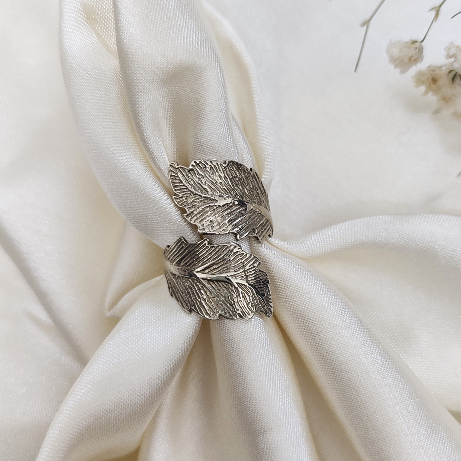 انگشتر زنانه مدل برگ کد DA073 انگشتر زنانه مدل برگ کد DA073