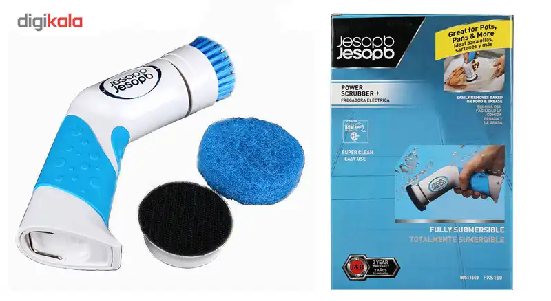 فرچه و اسکاچ برقی ظرفشوی و تمیز کننده سطوح Jesopb مدل PKS160