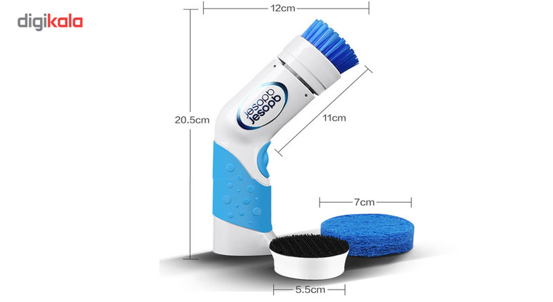 فرچه و اسکاچ برقی ظرفشوی و تمیز کننده سطوح Jesopb مدل PKS160