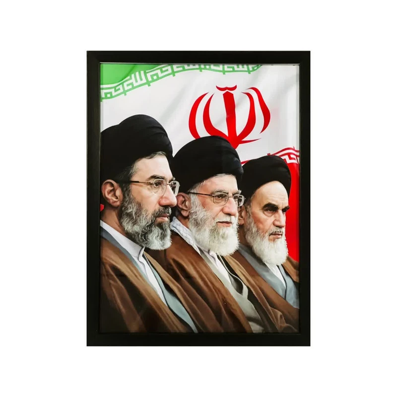 تابلو طرح رهبری جمهوری اسلامی ایران فریم مشکی