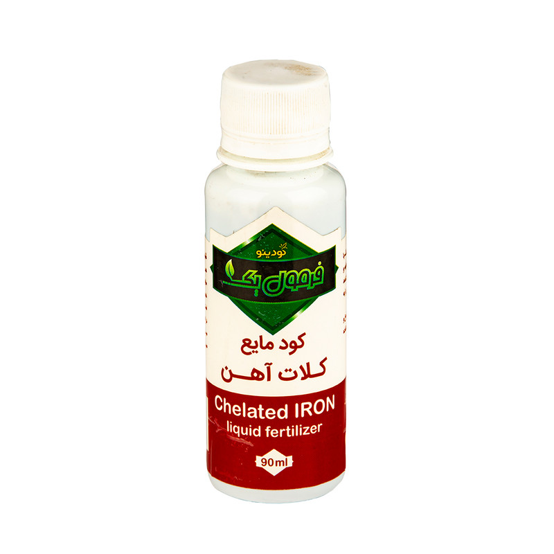 کود مایع کلات آهن فرمول یک کودینو مدل Chelated iron حجم 90 میلی لیتر