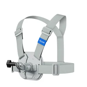 بند دور سینه تلسین مدل S2-CGP-01-GY مناسب برای دوربین های ورزشی