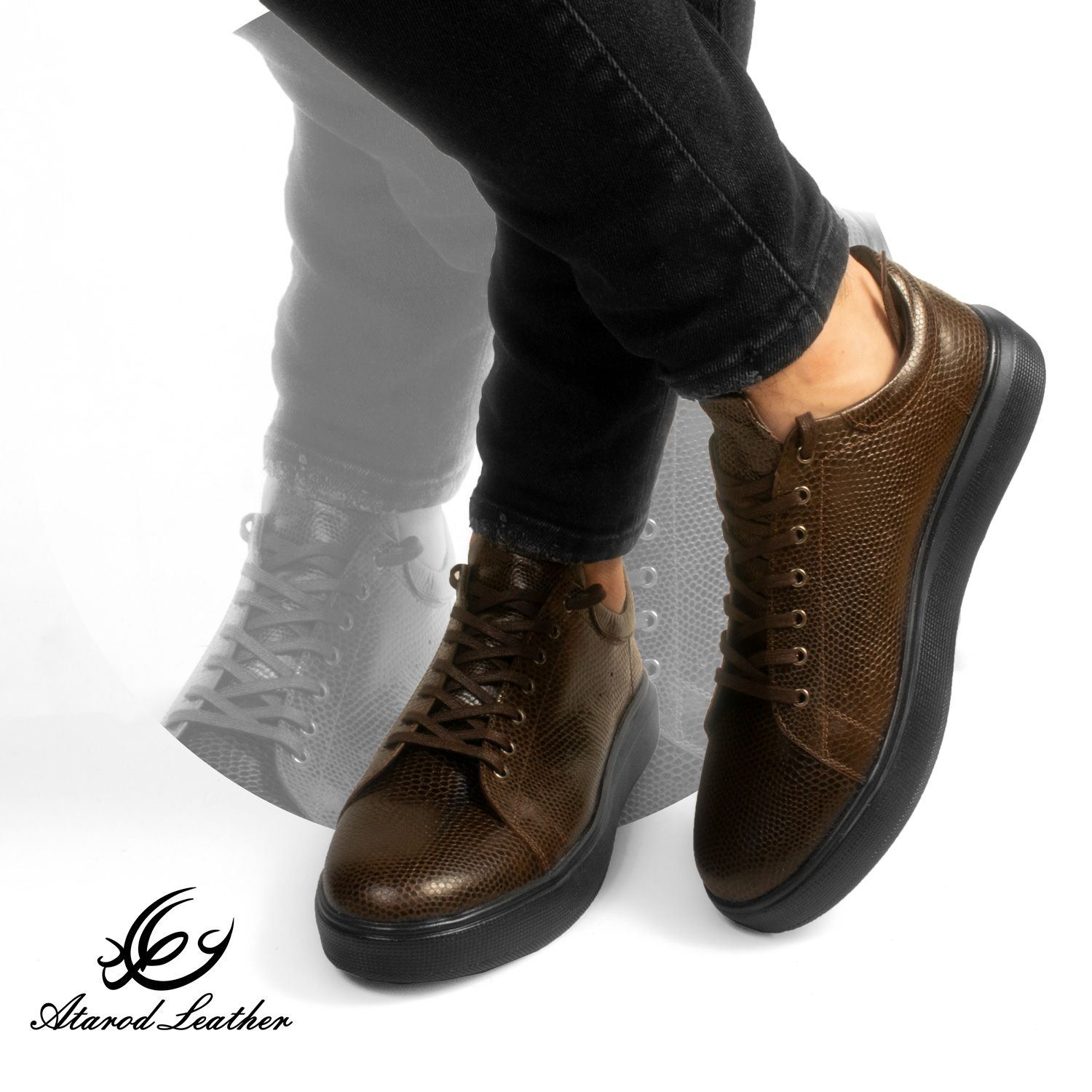 کفش روزمره مردانه چرم عطارد مدل چرم طبیعی کد SH129 -  - 18