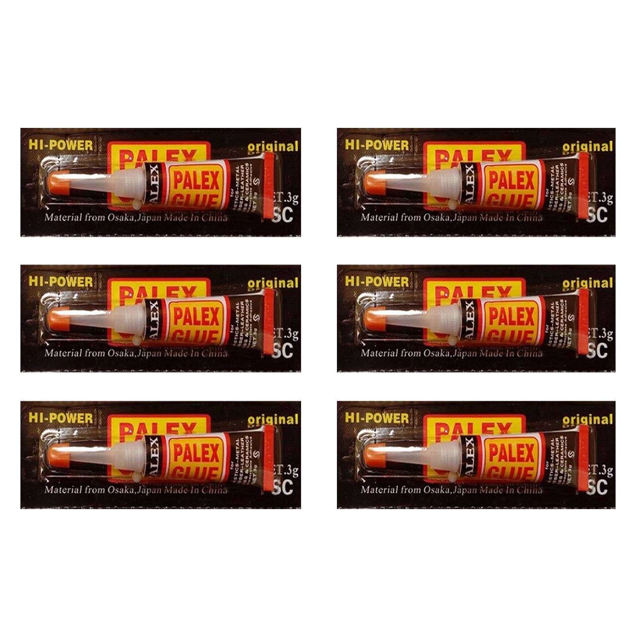 چسب قطره ای پلکس مدل Hi Power مقدار 3 گرم  بسته 6 عددی