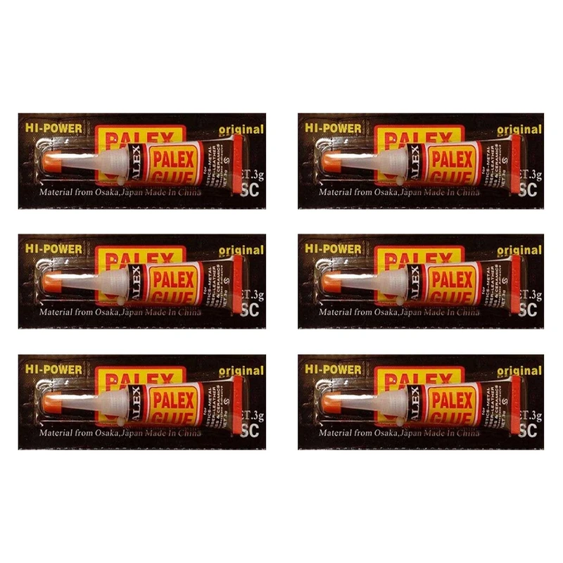 چسب قطره ای پلکس مدل Hi Power مقدار 3 گرم  بسته 6 عددی