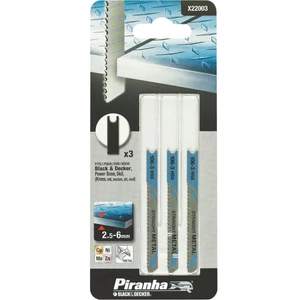 مجموعه تیغه اره عموبر فلز بلک اند دکر سری Piranha  مدل X22003 بسته سه عددی
