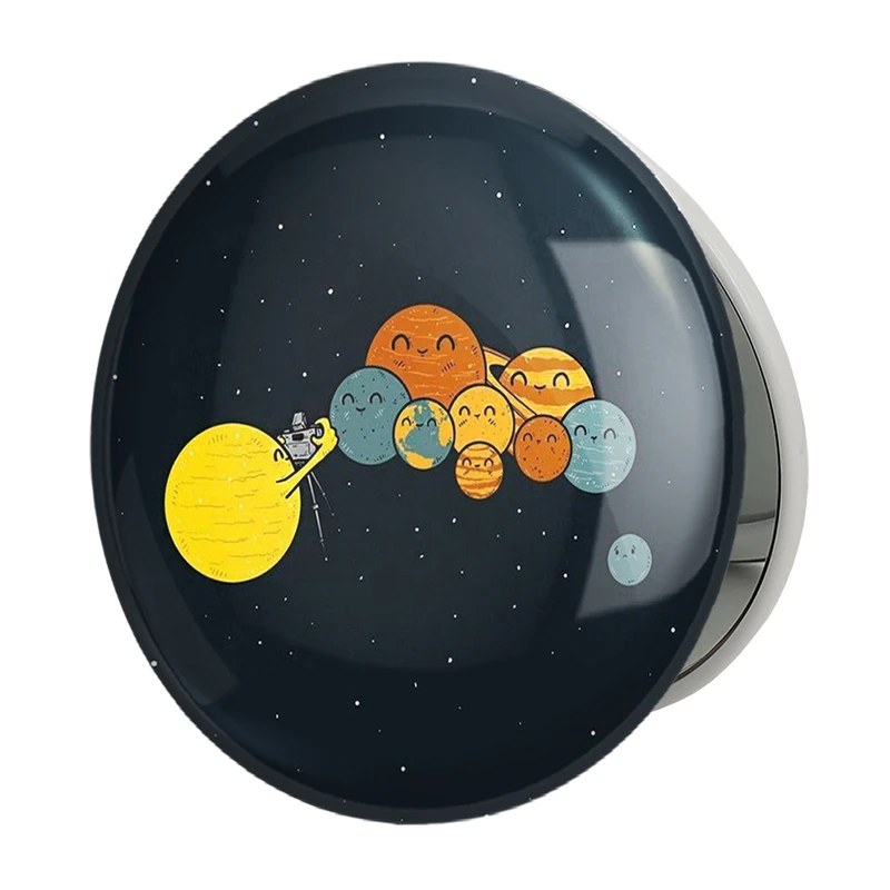 آینه جیبی خندالو طرح فضایی مدل تاشو کد 25135 